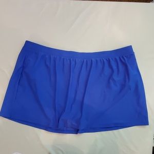 Gossip Womens Swimwear Skort Bottom, 3X, Blue NWT